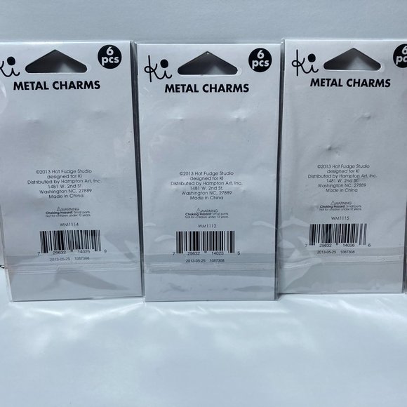 Metal Charms Paper Crafts Card Making Scrapbook Words Cupcake Bird House Flower - Picture 7 of 13